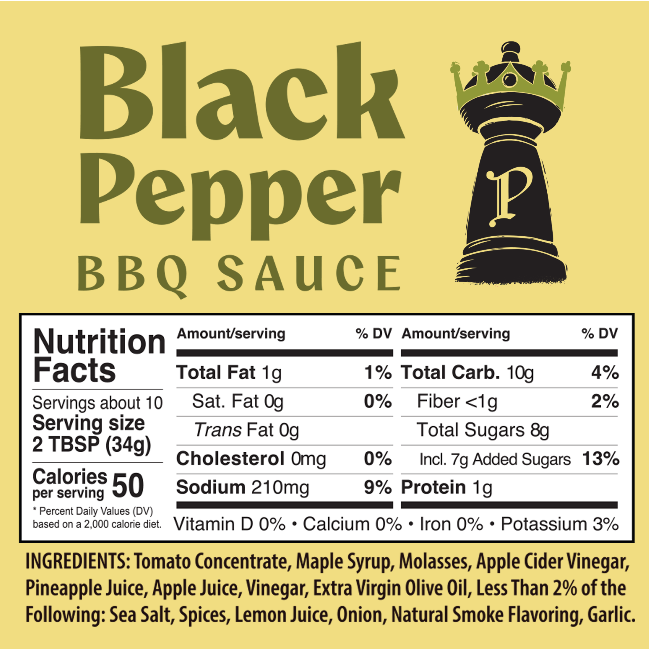 Black Pepper BBQ Sauce 12oz - Bundle of 6