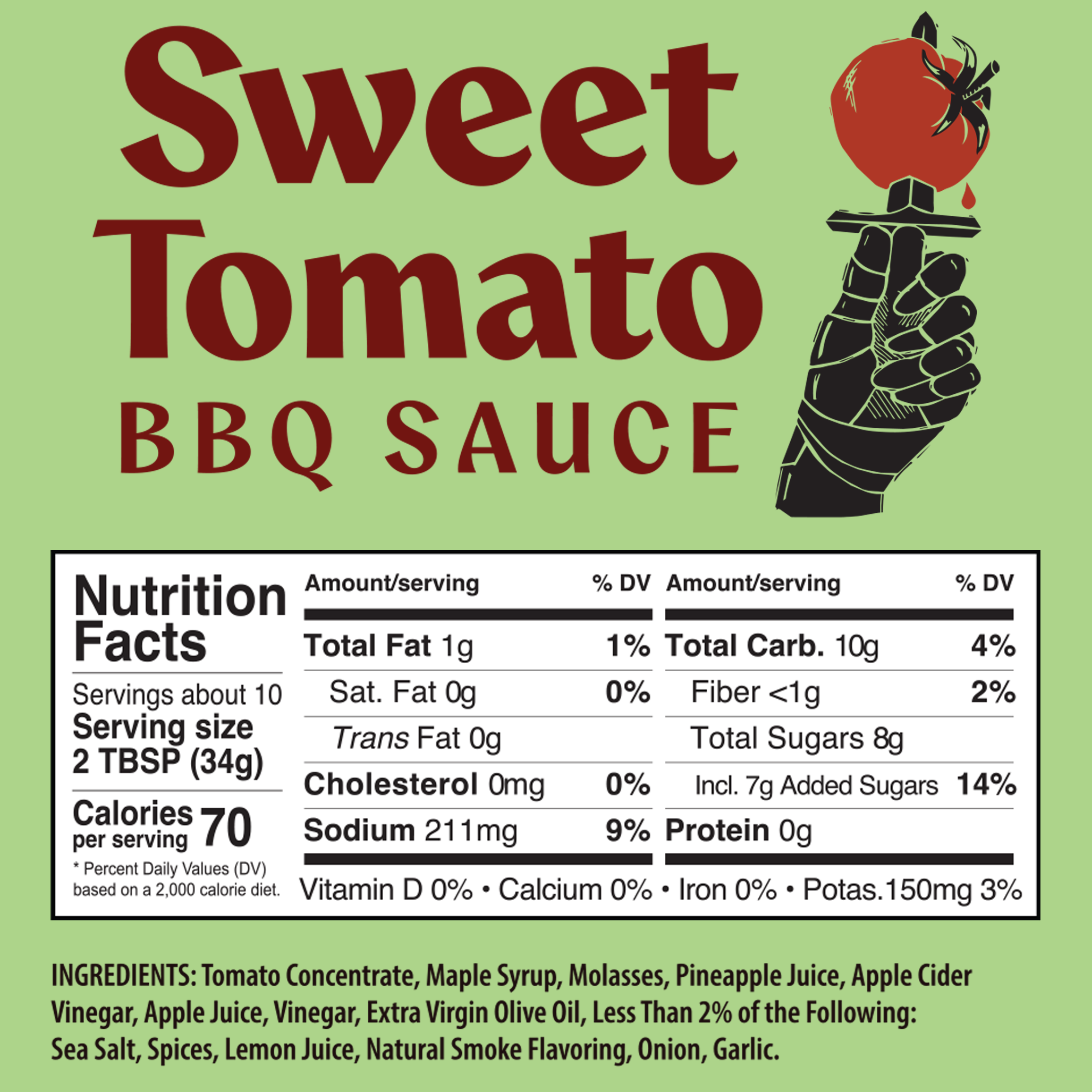 Sweet Tomato BBQ Sauce 12oz - Bundle of 6
